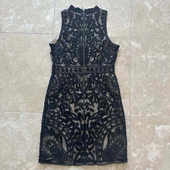 NWT Parker Caddie Black Lace Overlay Cocktail Dress, S - Picture 5 of 7